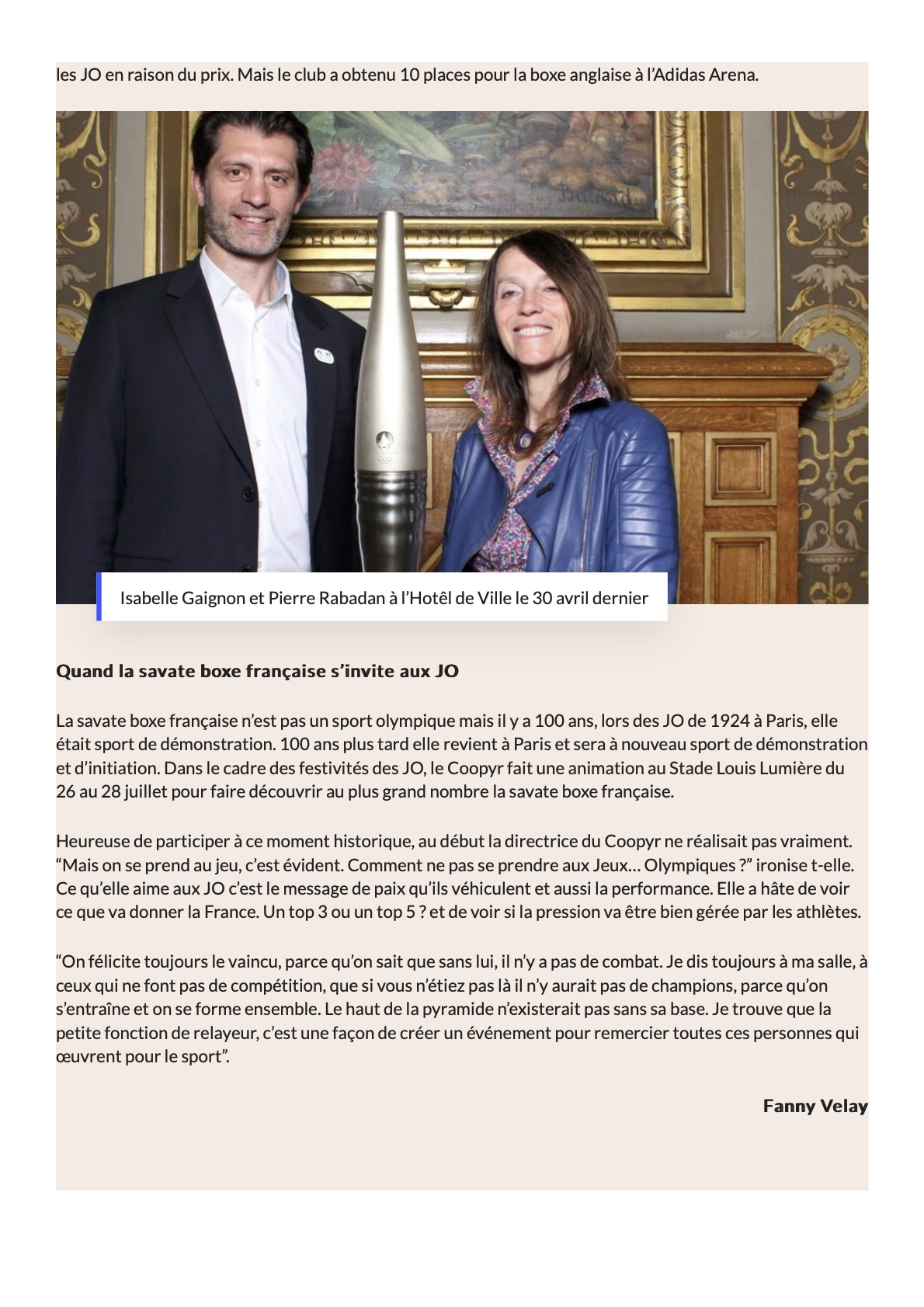 Isabelle flamme olympique 5