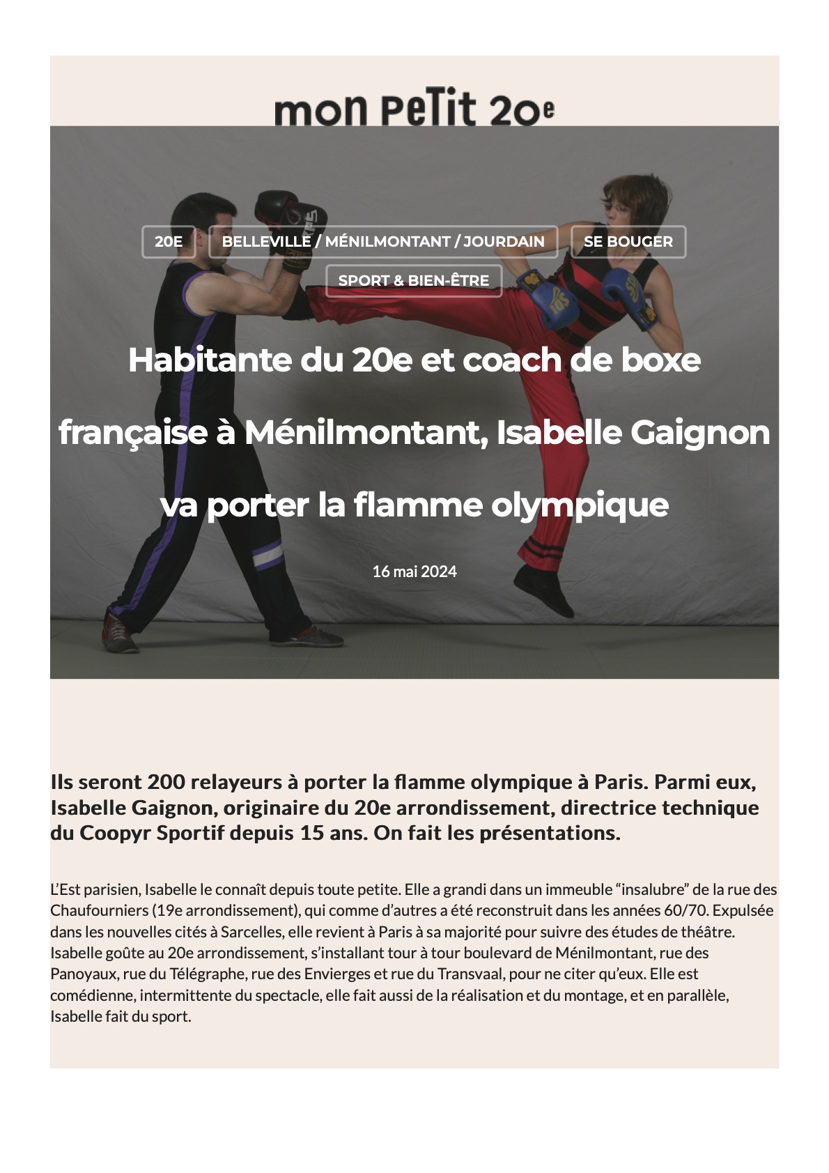 Isabelle flamme olympique 1