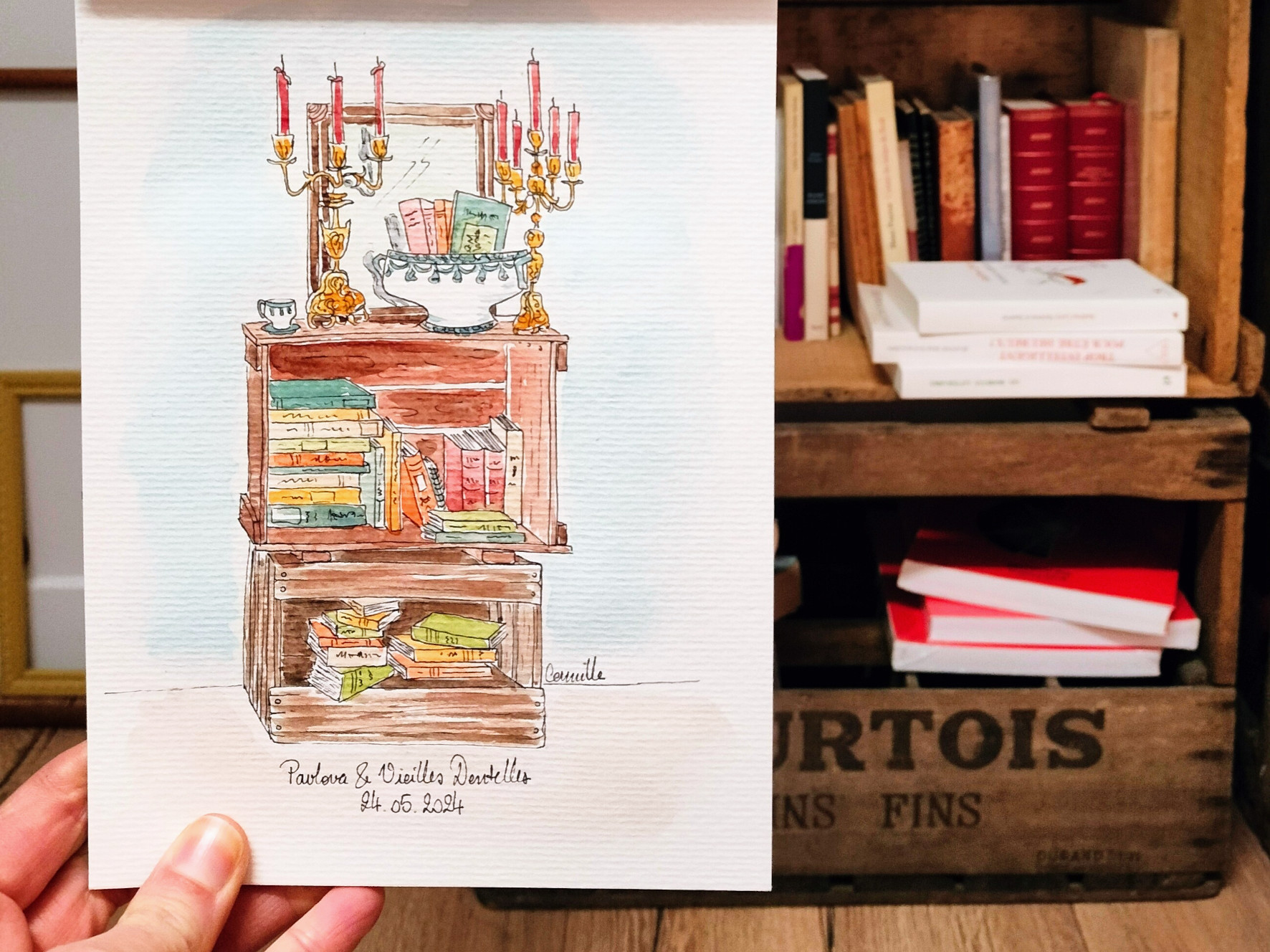 Un peu d'aquarelle chez Pavlova & Vieilles Dentelles