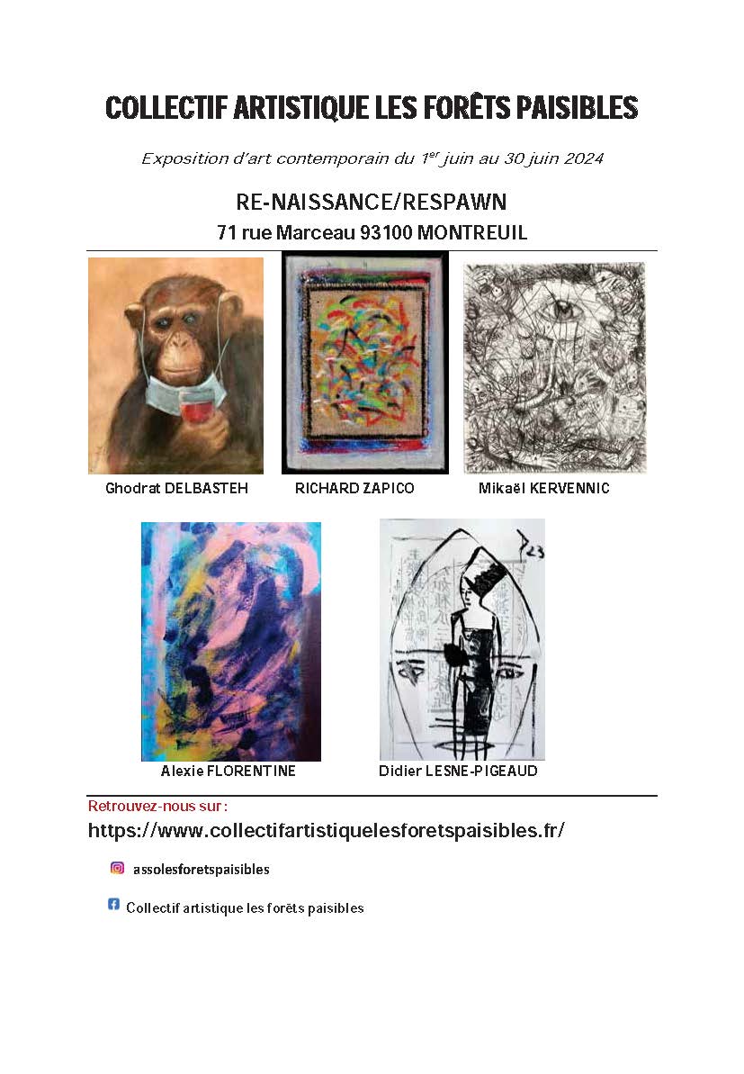 Affiche collectif expo juin 2024