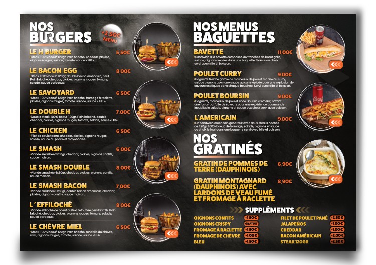 Hburger interieur