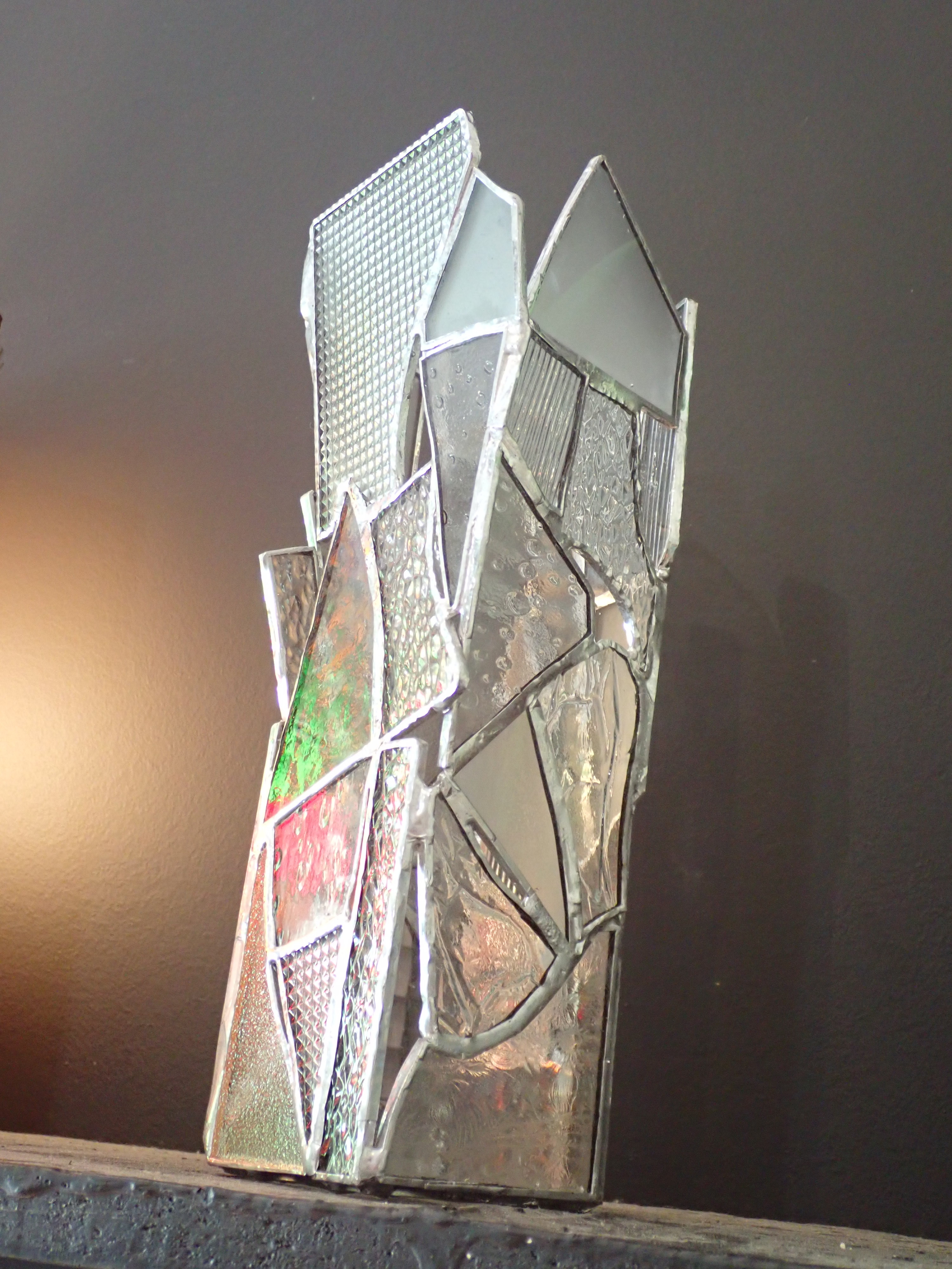 34 vase textures incolore la dame de verre montelimar france