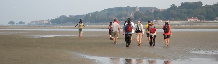 Sortie à pied dans la Baie de Somme