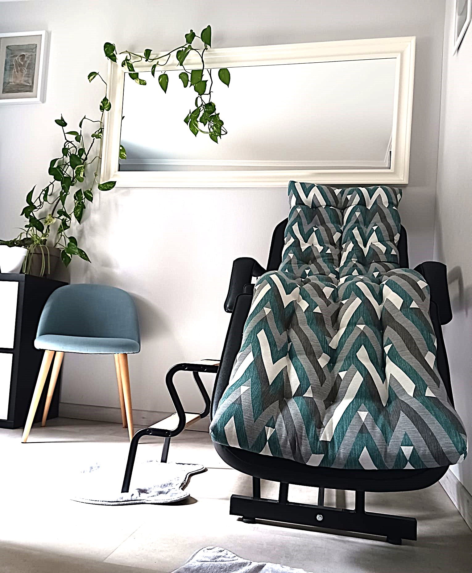 Vue de face zone de travail sophronisation transe hypnotique detente stress