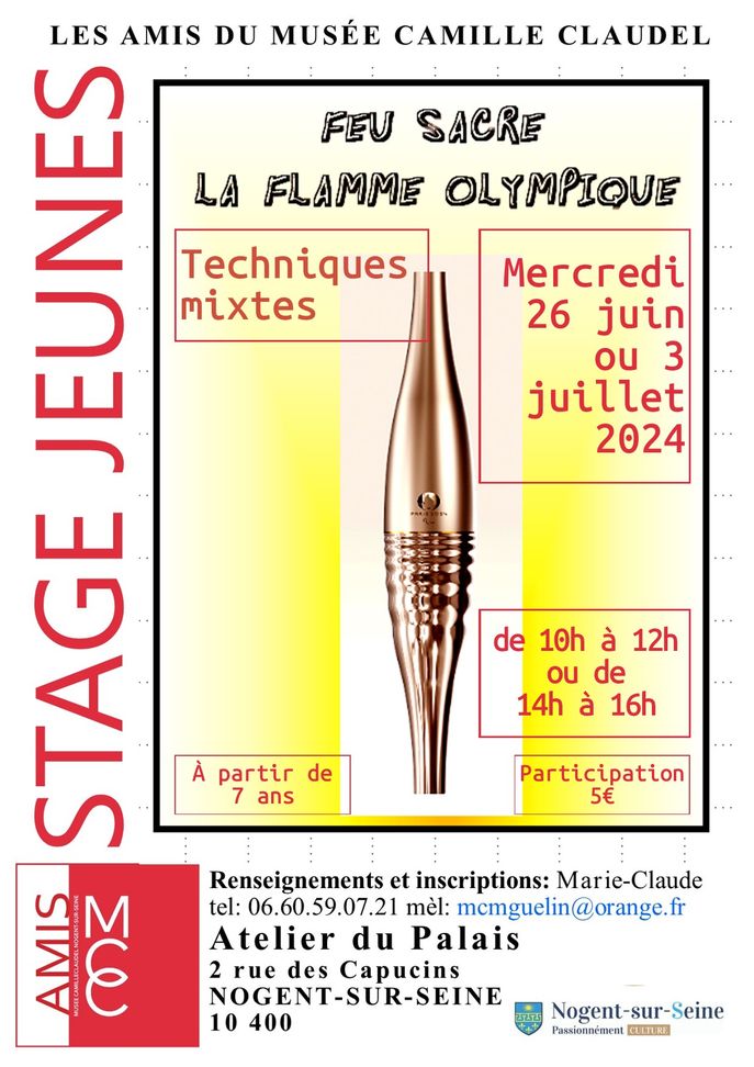 Affiche atelier flamme olympique