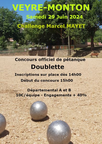 Affiche doublette Marcel MAYET