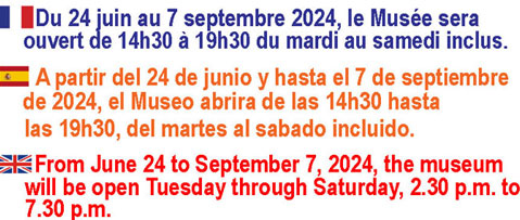 Les nouveaux horaires de visite du Musée