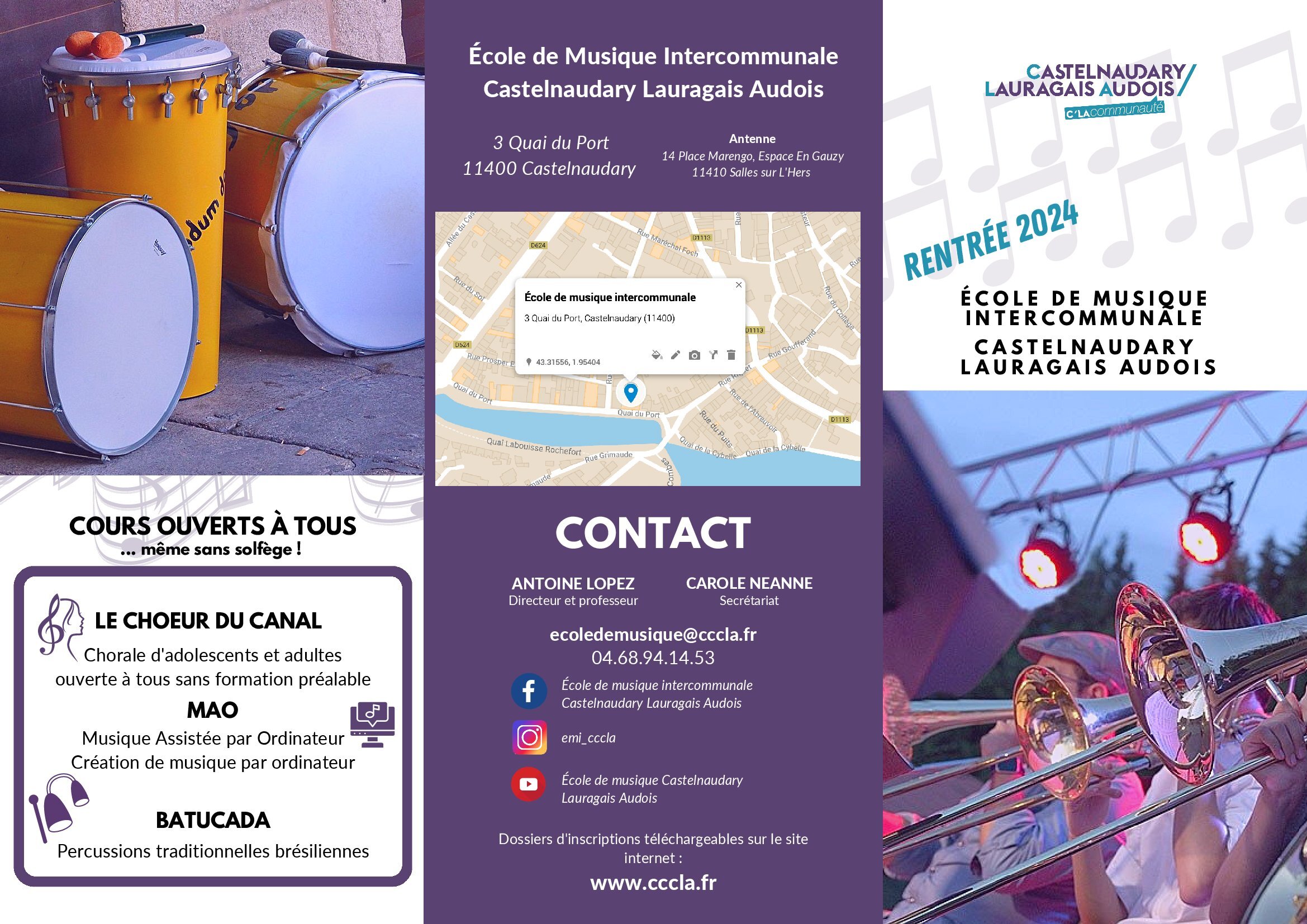 Flyer ecole de musique rentree 2024 00001