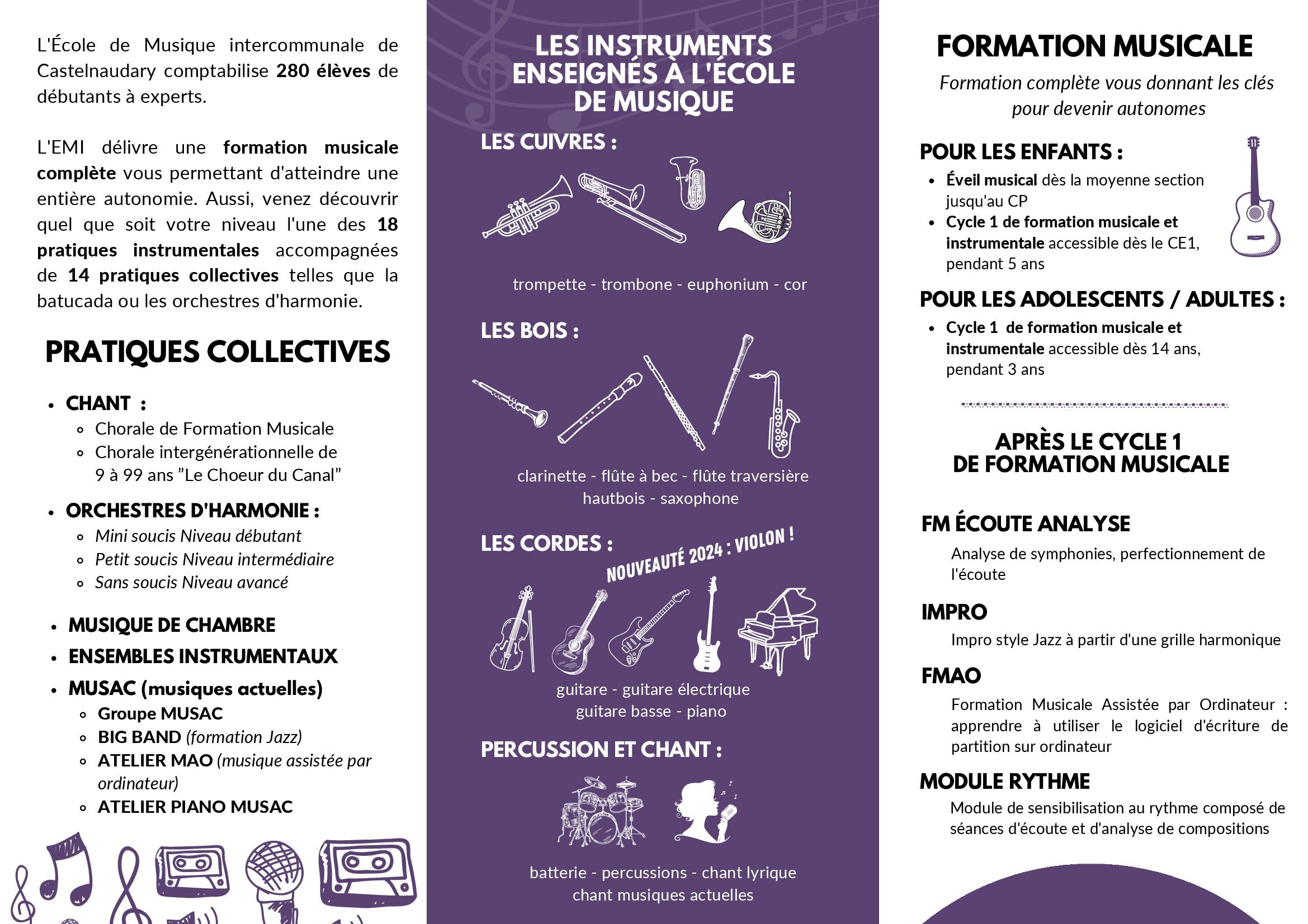 Flyer ecole de musique rentree 2024 00002