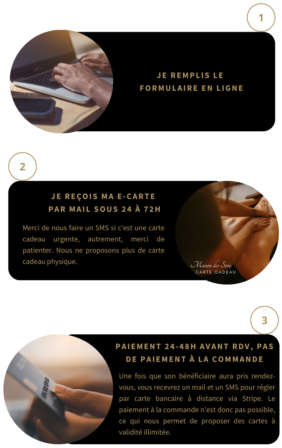 Carte cadeau massage à offrir chez Manon des Sens à Aix-en-Provence pour un moment de bien-être