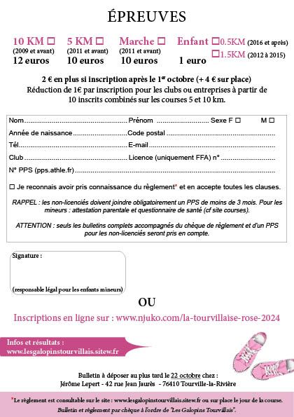 Flyer tourvillaise rose2024 verso