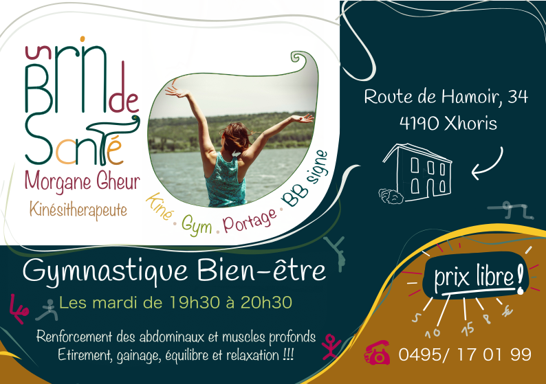 Cours de gymnastique respectueuse du corps à Harzé par Gheur Morgane