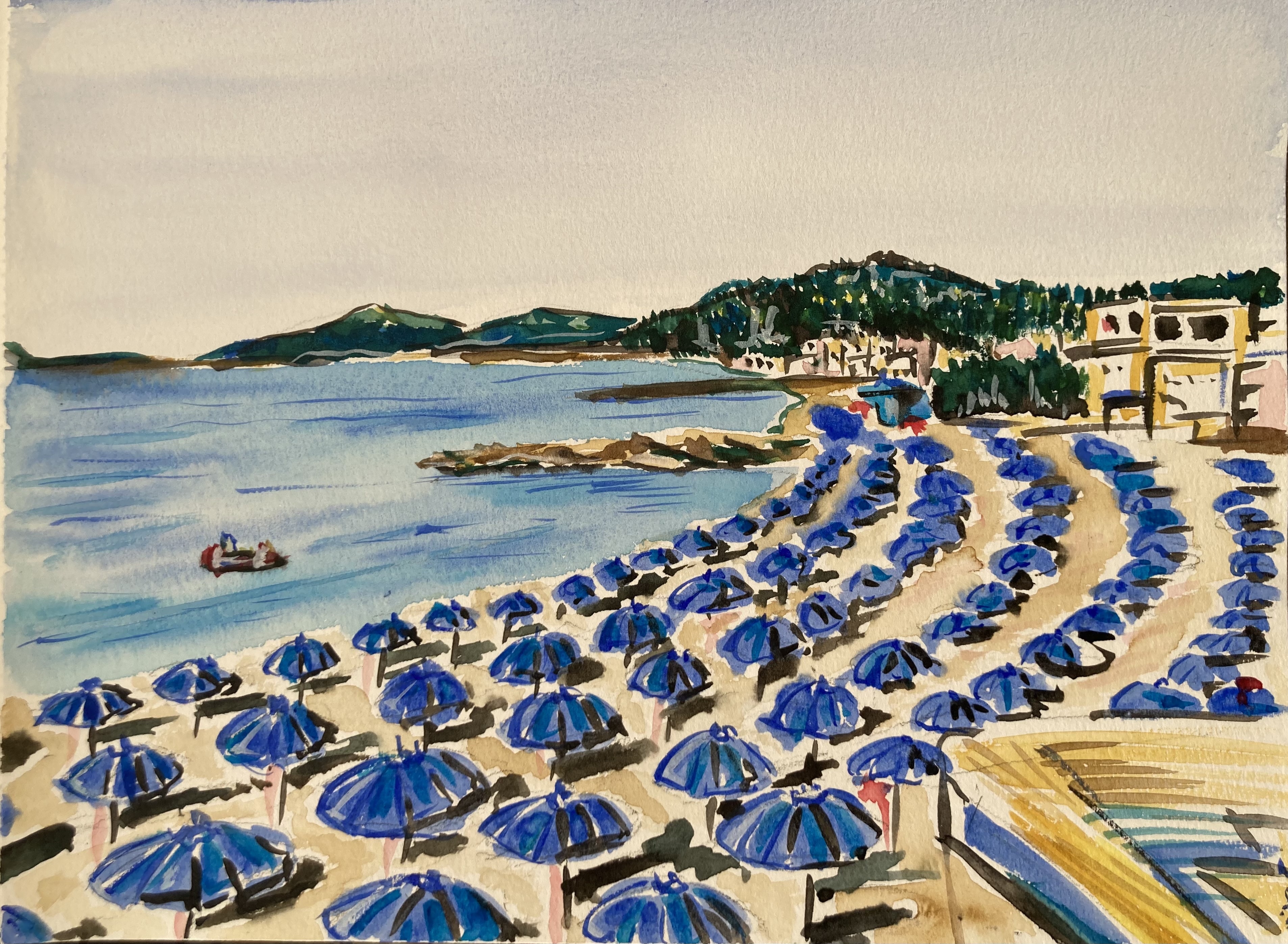 Italie lerici aquarelle irinart