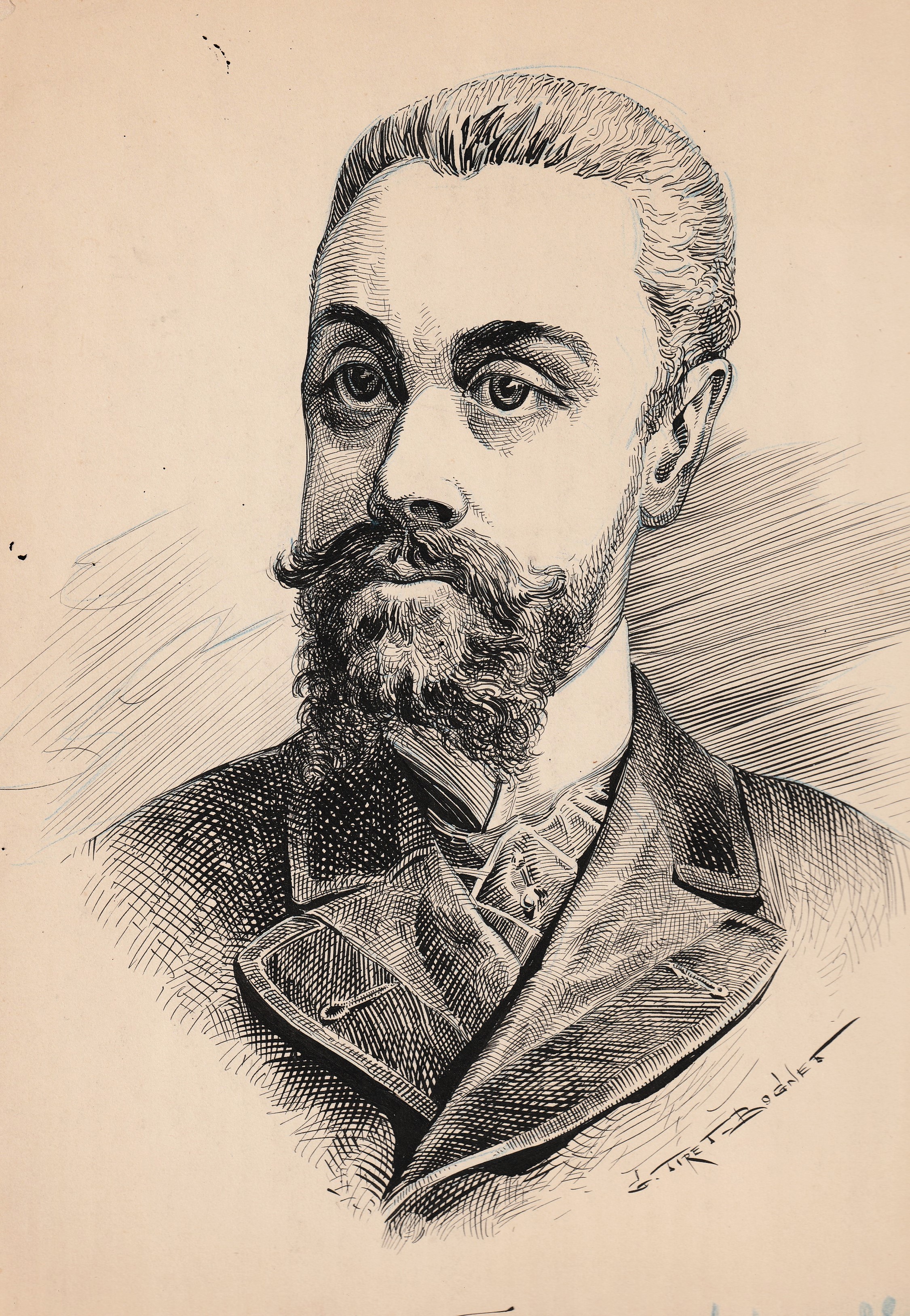Tiret bognet portrait de luigi ferrari