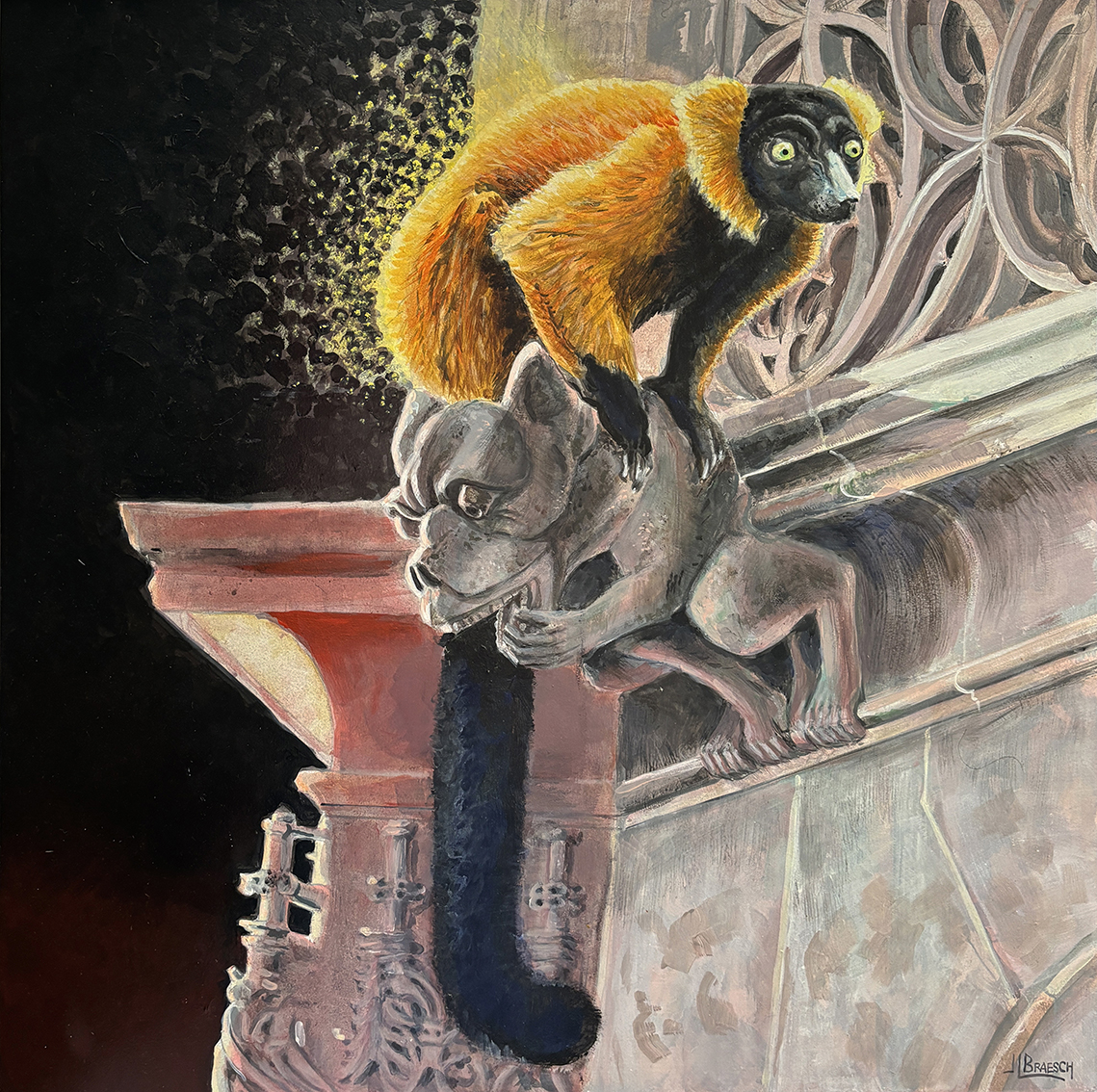 LEMURIA 
Acrylique  sur toile 70  x 70 cm
Collection privée
