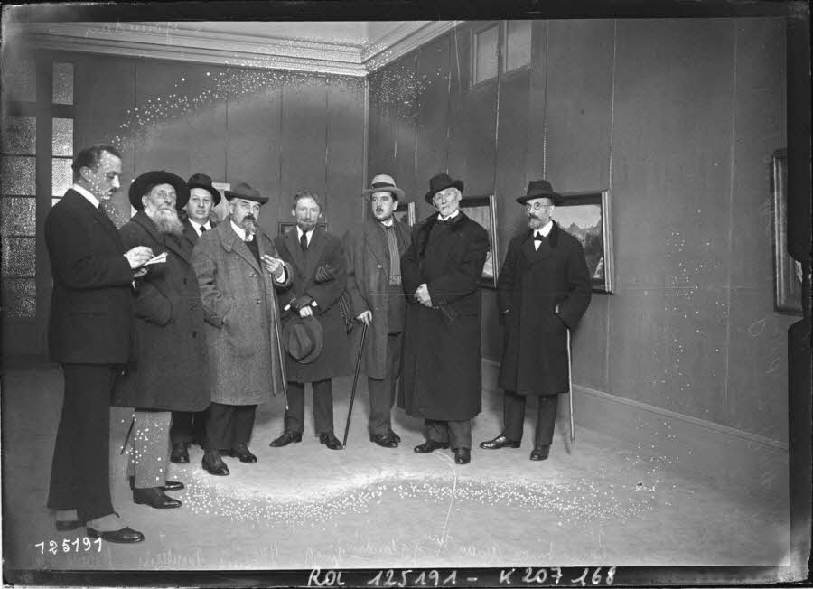 61227 jury de la palette francaise de gauche a droite robert guillou montezin maurice denis zingg j flandrin aman jean lucien simon
