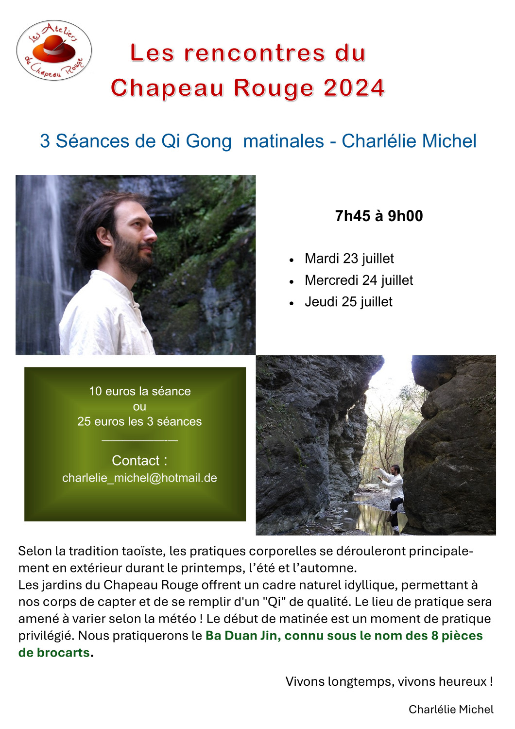 Qi gong 23 24 25 juillet