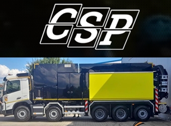 Une aspiratrice à cinq essieux