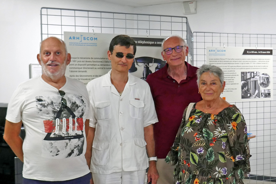 Visite d'un représentant du service "Archives" d'Orange