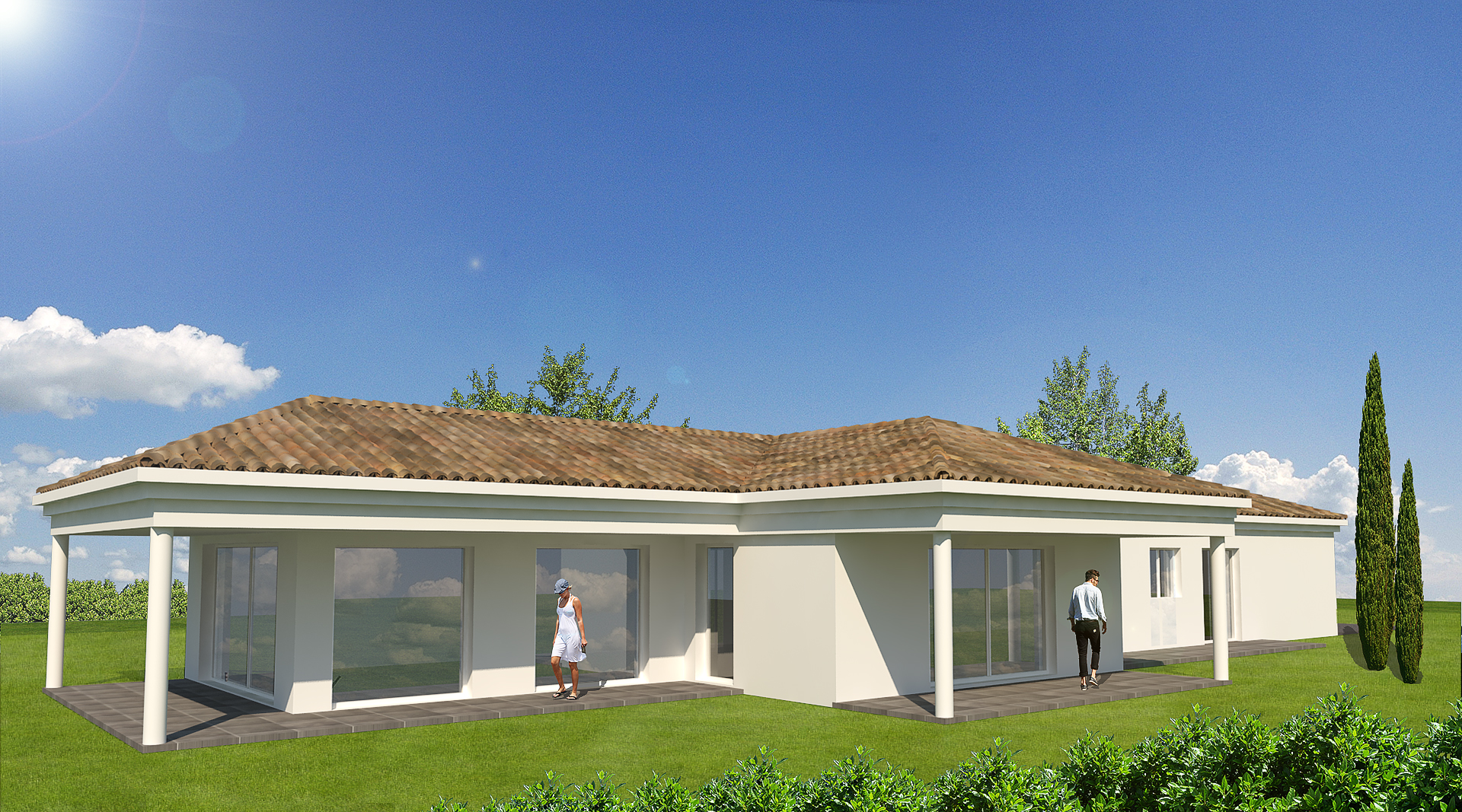 Perspective villa 2 la londe les maures