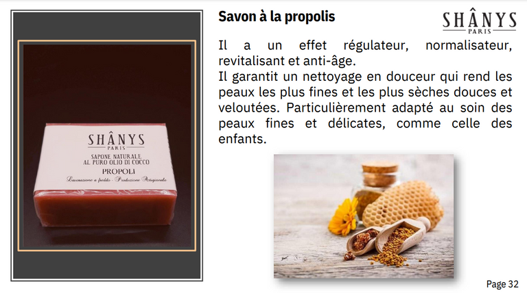 Savon à la propolis