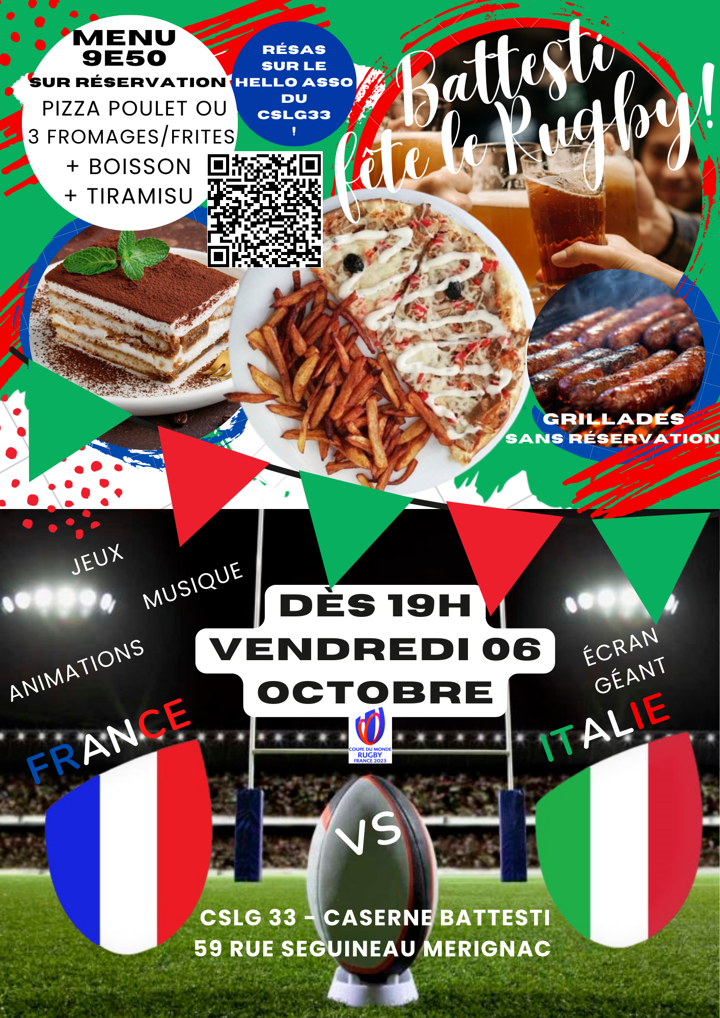 Affiche du 06 10 france italie 1