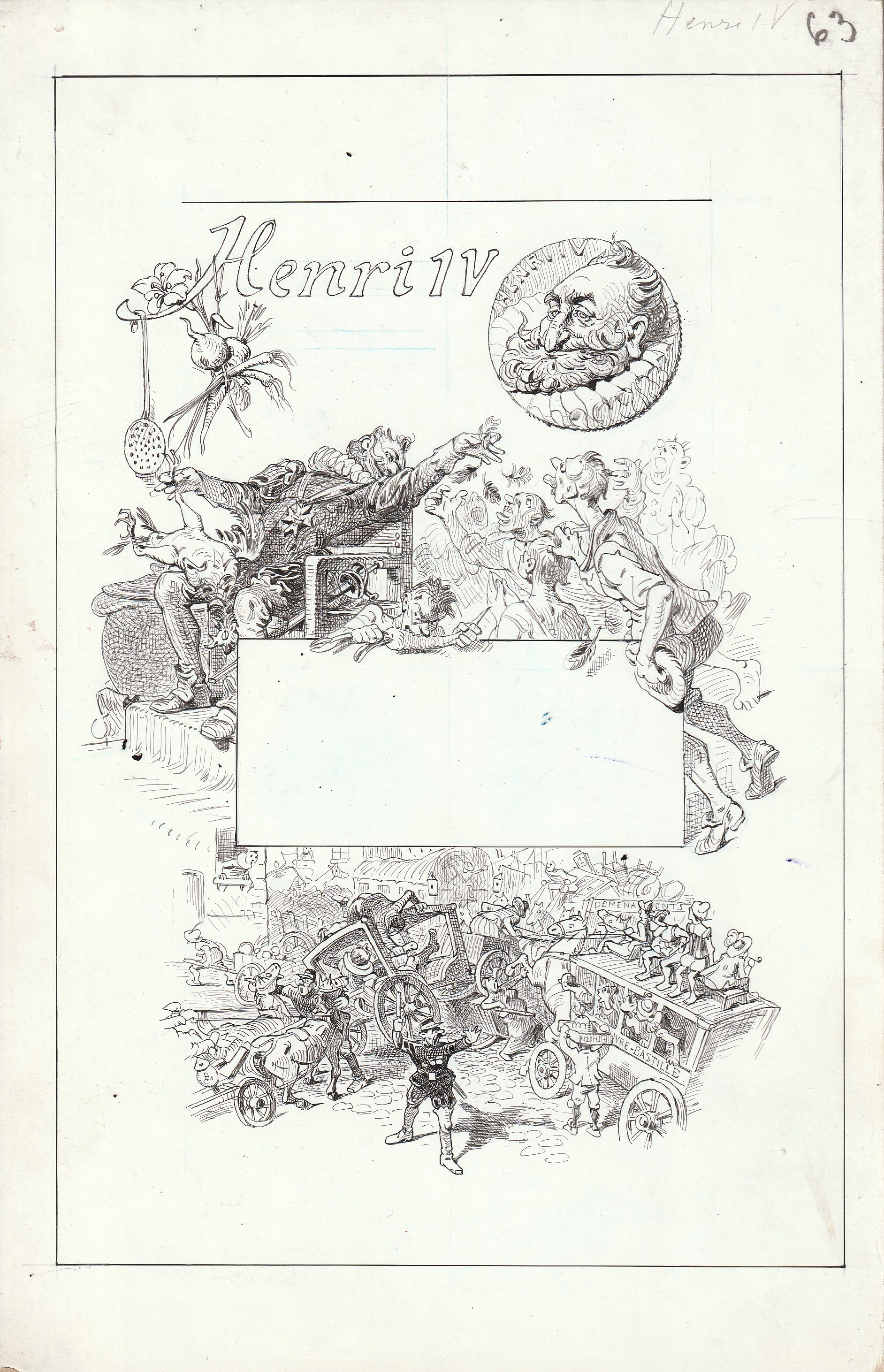 Dessin d oulevay henri iv