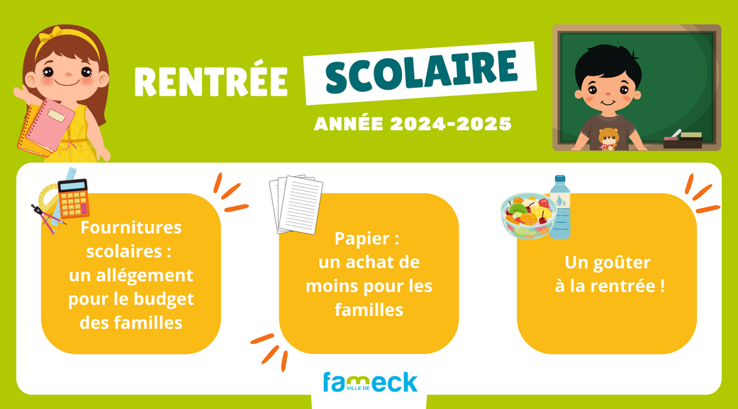 Rentrée scolaire 2024-2025