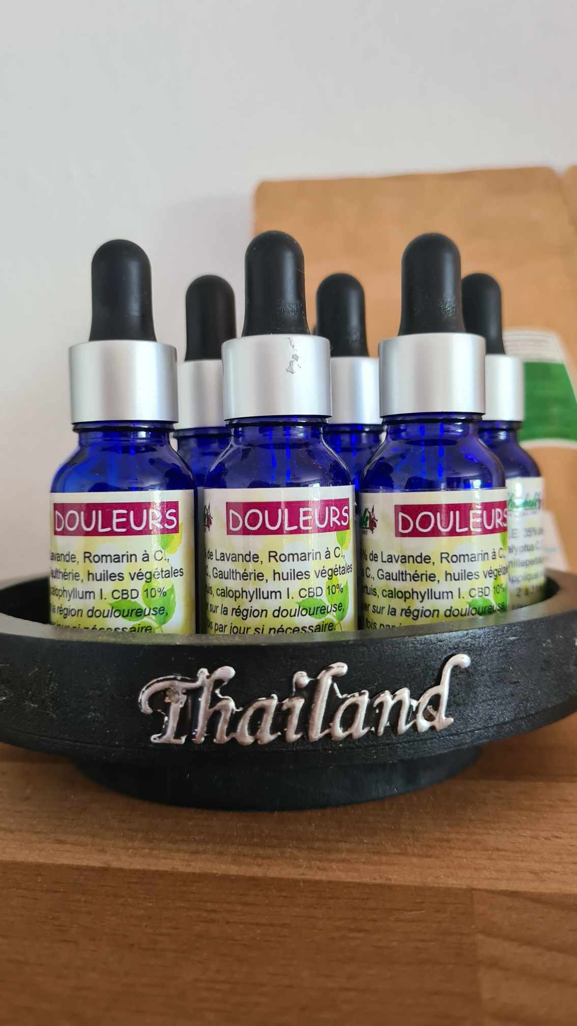 Huile anti-douleurs Thaï en vente chez Lit'Dromassage 