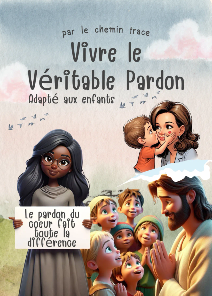 Vivre le véritable pardon. Jouez au jeu du pardon avec les pandas et Jésus. Le chemin tracé.