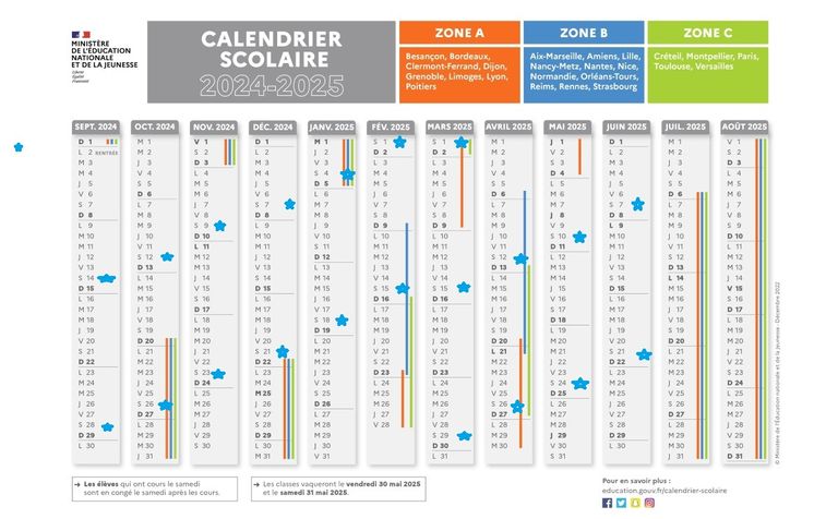 Calendrier-scolaire-2024-2025