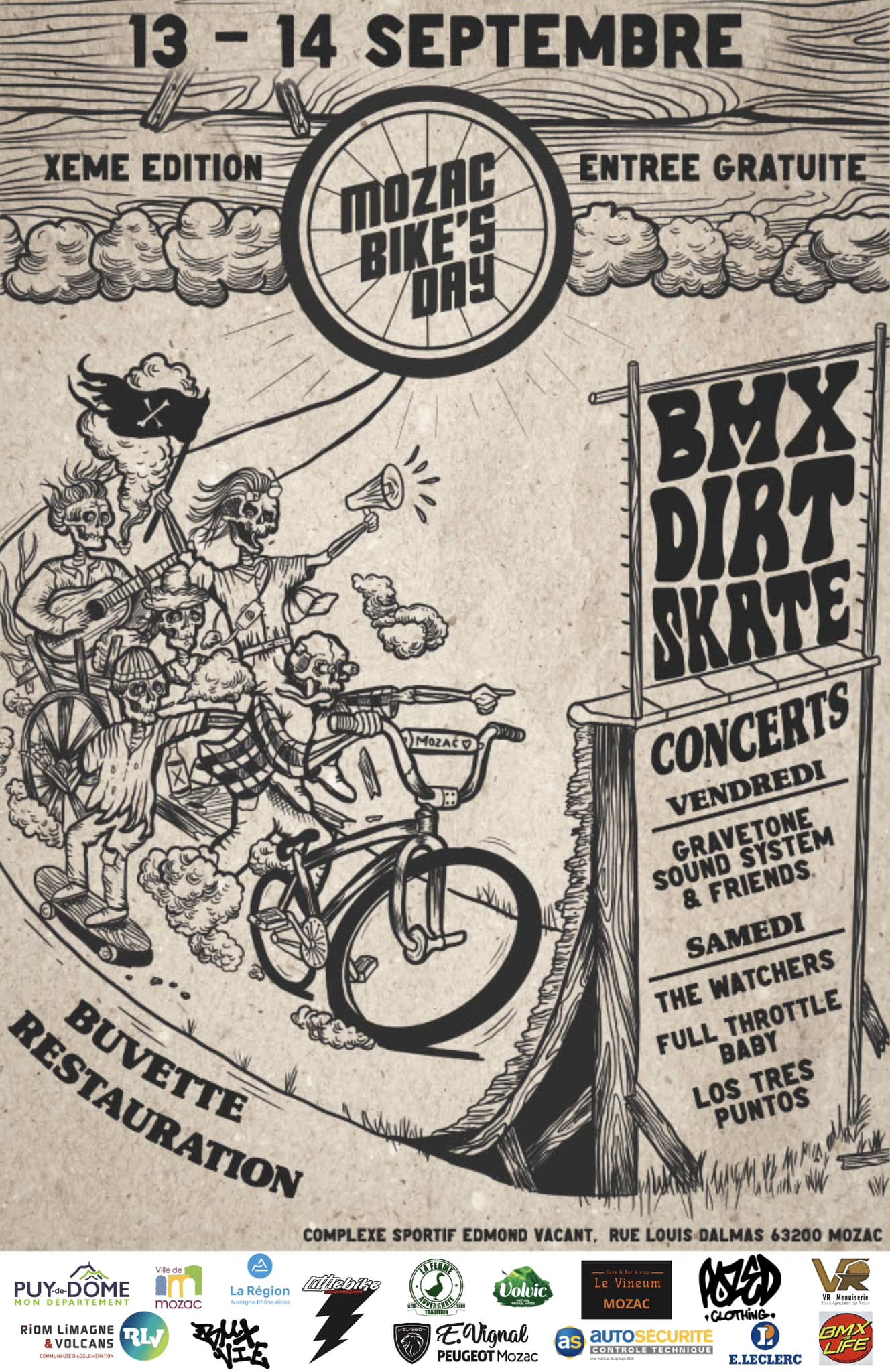 Invitation Mozac Bike's Day - 1ère manche coupe d'automne - OPEN PRO