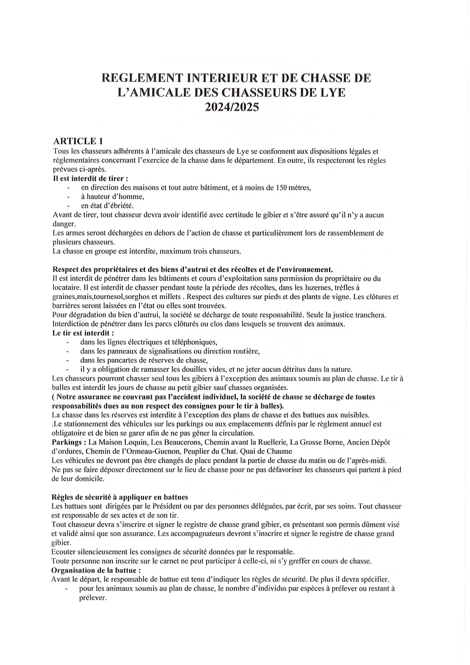Reglement chasse 2024 2025 030924 0001