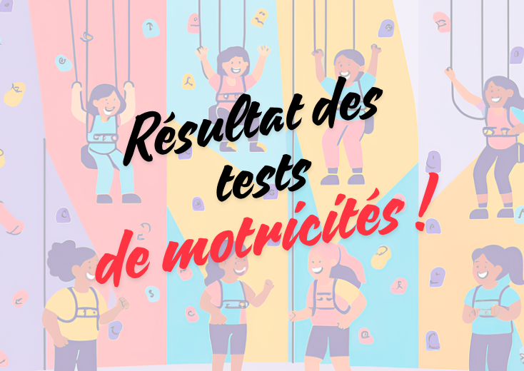 Résultat des tests de motricités rentrée 2024