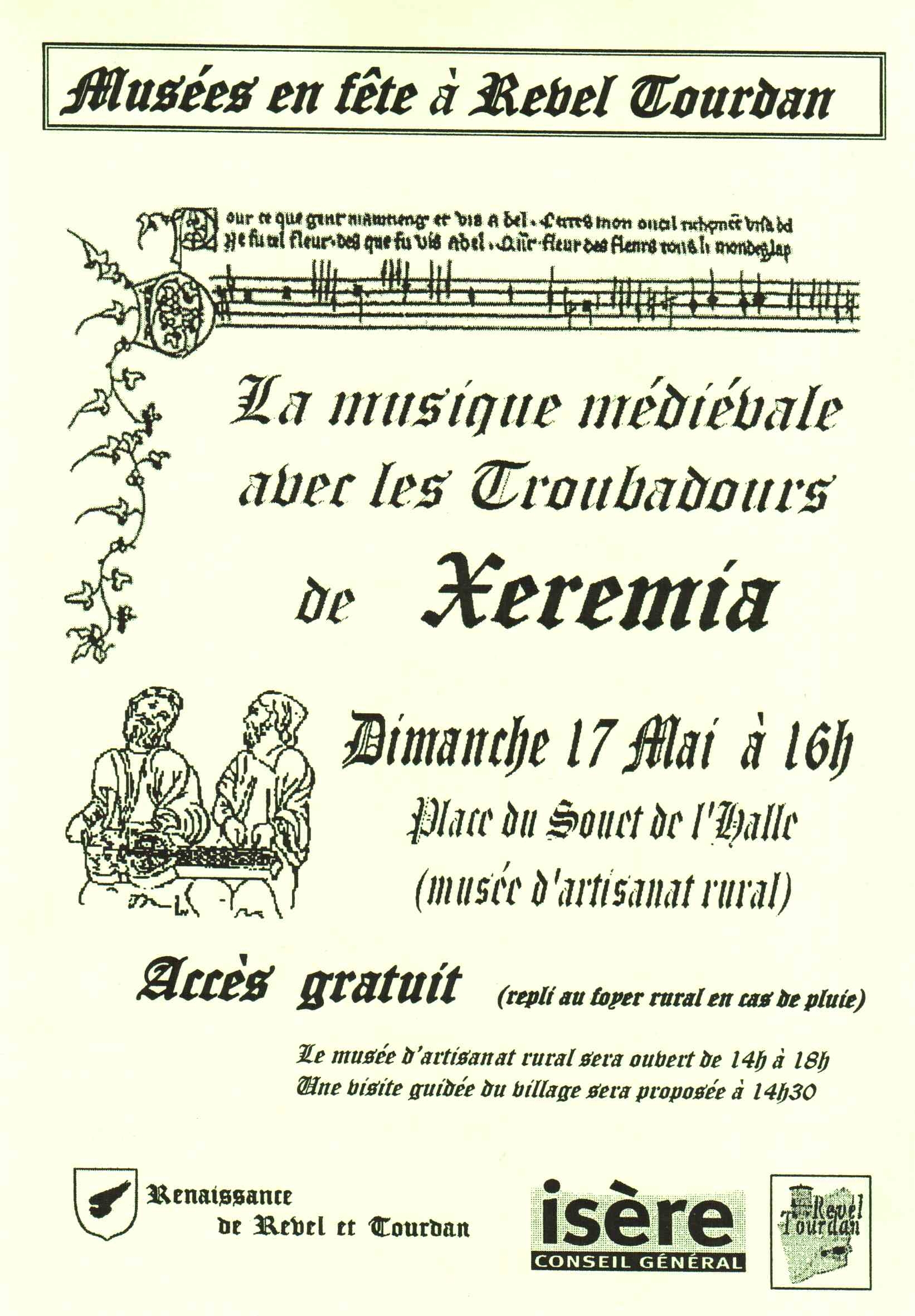 Flyer concert troubadours