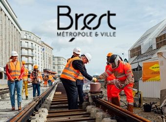 Le tram de Brest avance