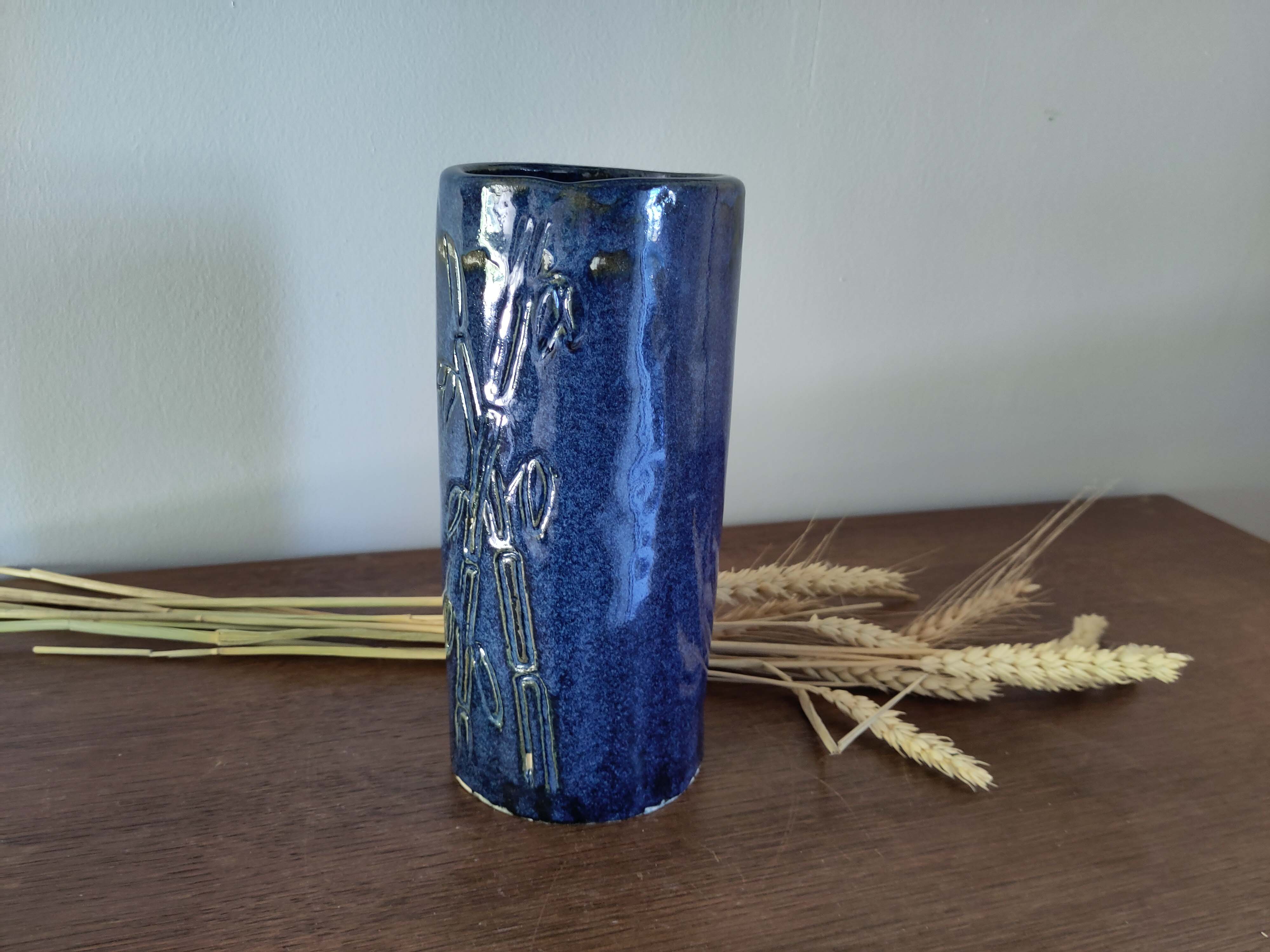 Vase bleu de cendres 2