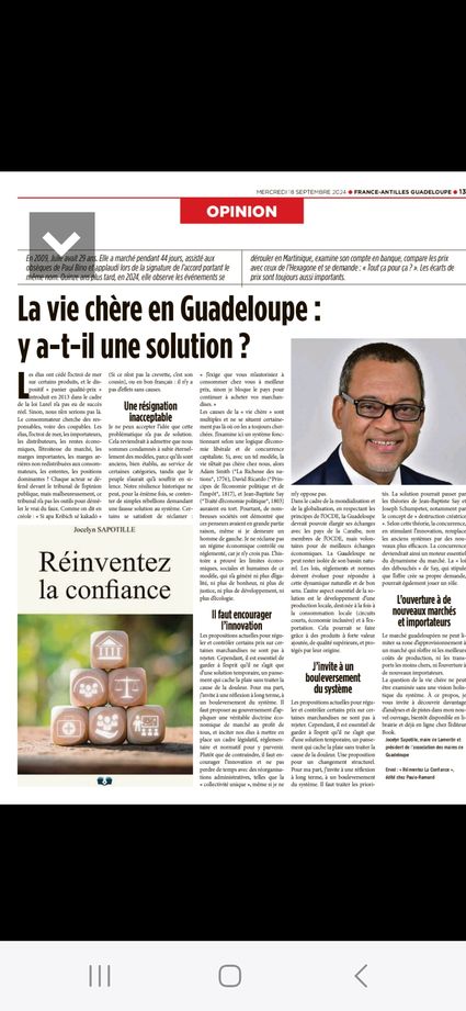 LA PRESSE EN PARLE - Journal France Antilles Guadeloupes