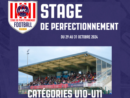 Stage de perfectionnement U10/U11 - octobre 2024