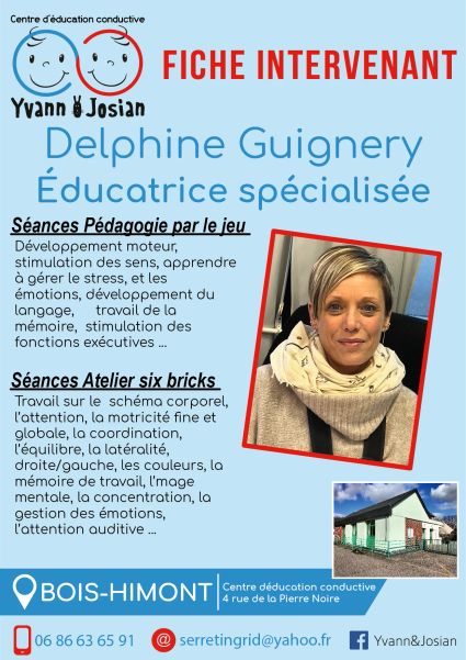 Delphine Guignery, éducatrice spécialisée