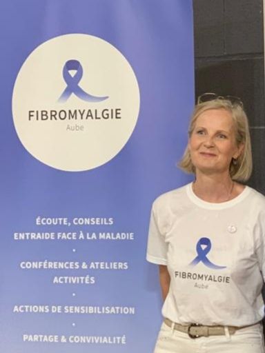 L'association Fibromyalgie Aube. Qui sommes-nous ? Céline de la Fontaine, présidente.