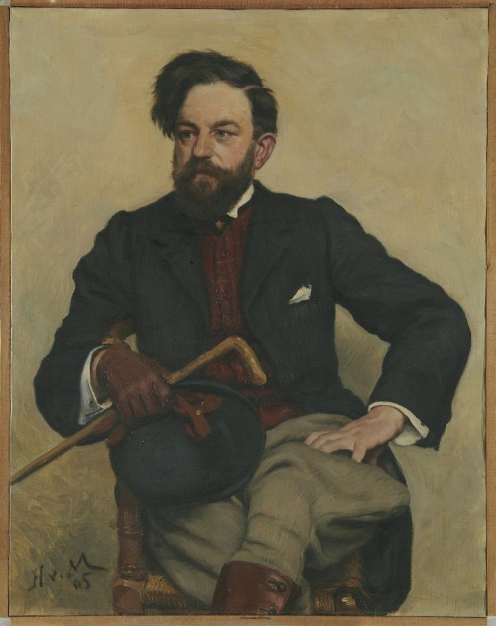 Portrait de louis dunki par henry van muyden