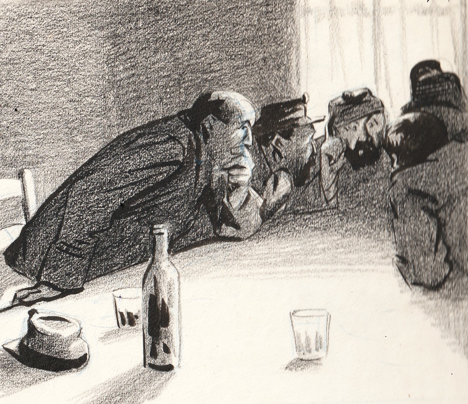 Encre et crayon lithographique hemann paul