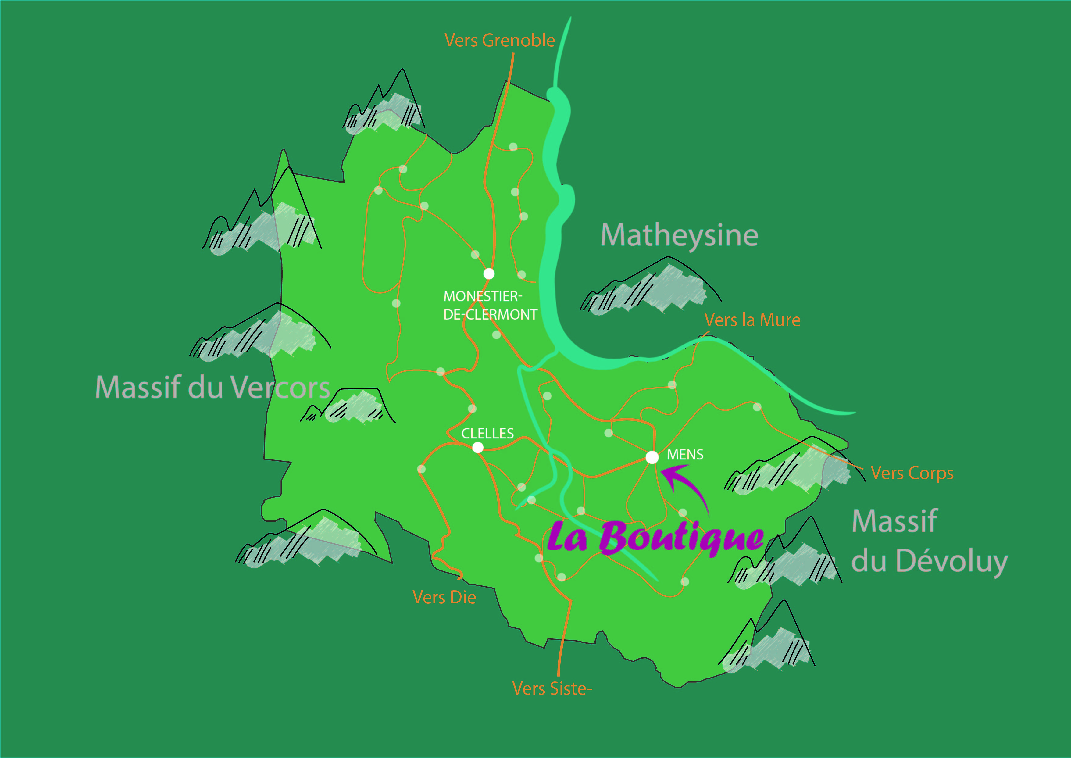 La fabrique du trieves carte du trieves boutique artisans et producteurs de montagne