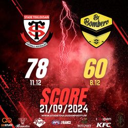 Stade Toulousain 78 - 60 Bordeaux Bombers