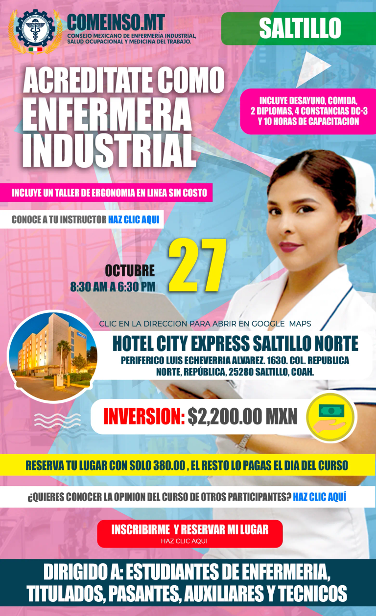 Informes curso formacion de enfermeras industriales saltillo