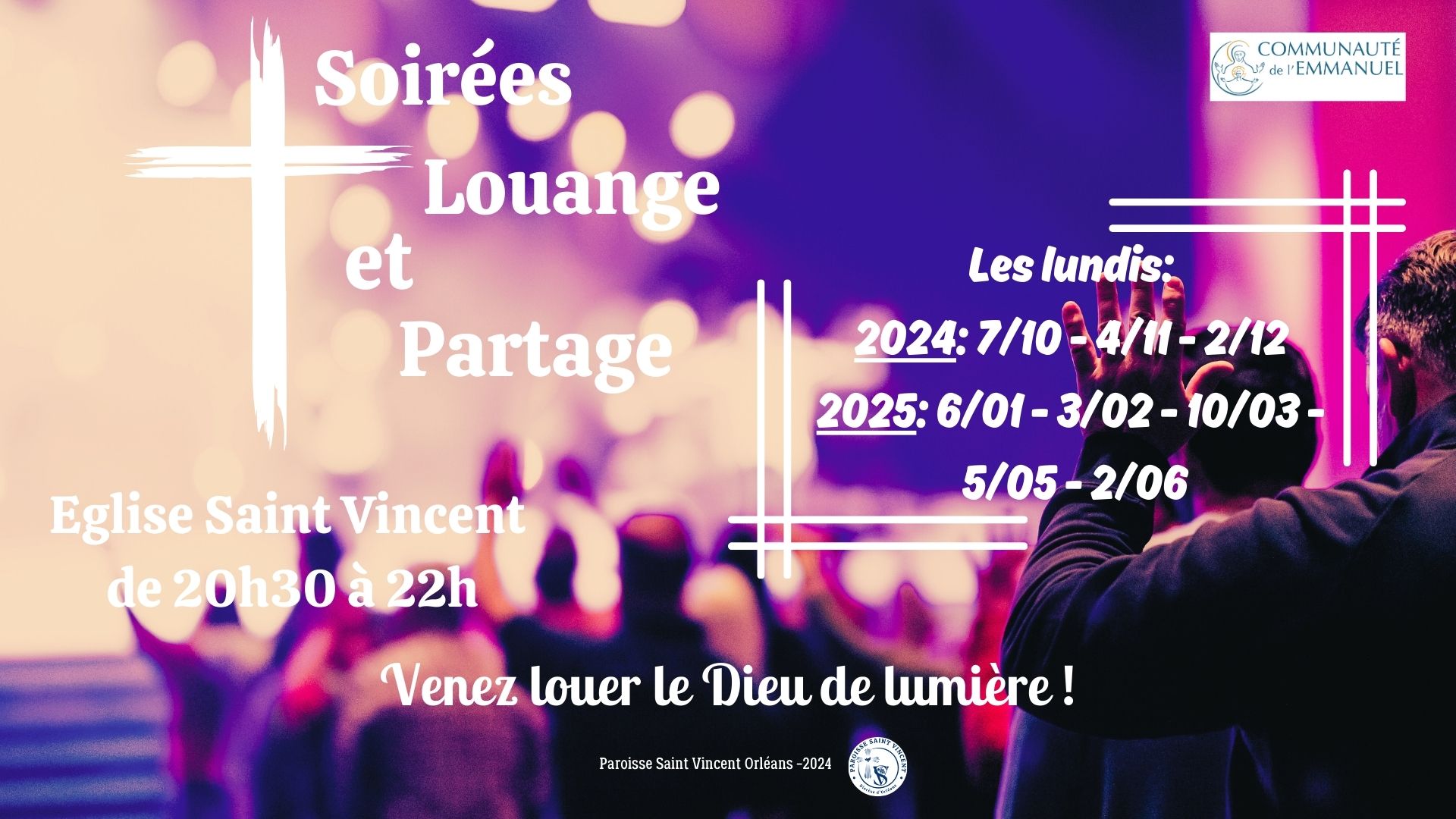 Louange et partage lundi soir 3