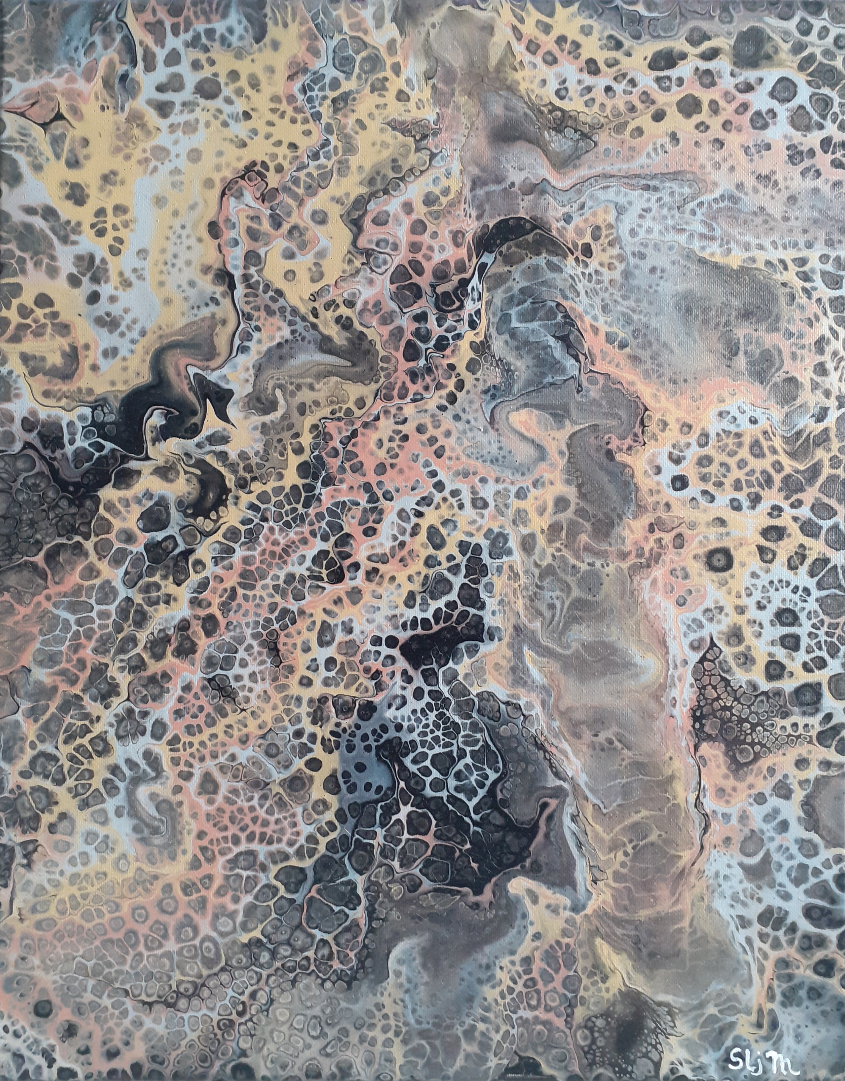 Pirates, 50 x 40, Acrylique fluide sur toile