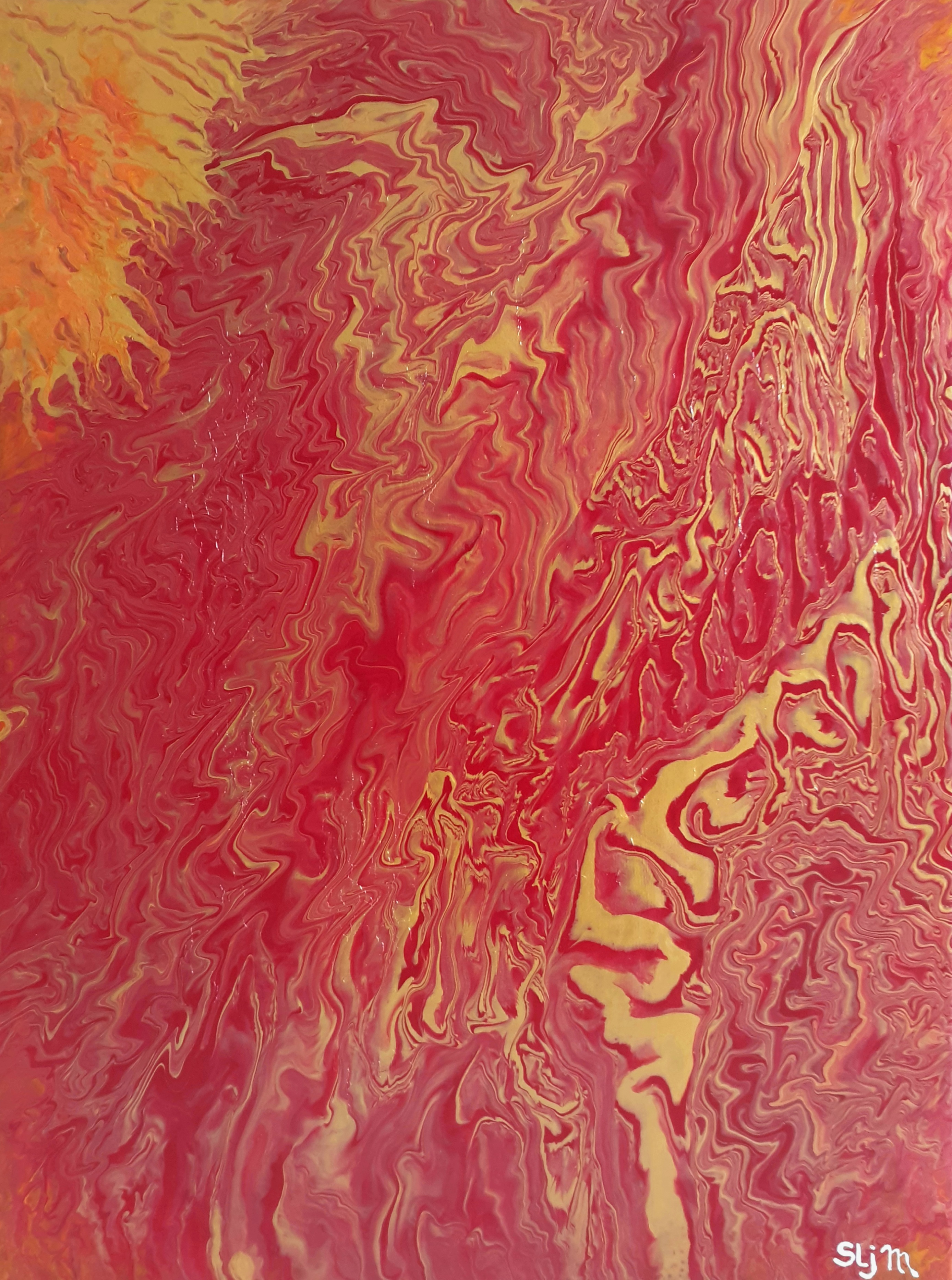 Manifestations, 80 x 60, Acrylique fluide sur toile
Chez Cathie