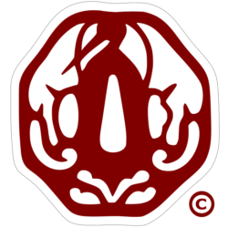 Cropped-tsuba aikibudo rouge